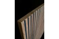 Komoda witryna niska Sento 3D 154cm Czarna + Dąb Wotan