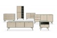 Komoda niska Forest 3S 106cm Eukaliptus + Jodełka Scandi
