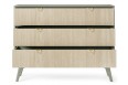 Komoda niska Forest 3S 106cm Eukaliptus + Jodełka Scandi