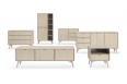 Komoda niska Forest 3S 106cm Beż Piaskowy + Jodełka Scandi