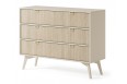 Komoda niska Forest 3S 106cm Beż Piaskowy + Jodełka Scandi