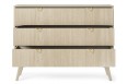 Komoda niska Forest 3S 106cm Beż Piaskowy + Jodełka Scandi
