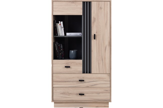 Witryna niska Allmo 80 cm AL04 Dąb Estana + Antracyt
