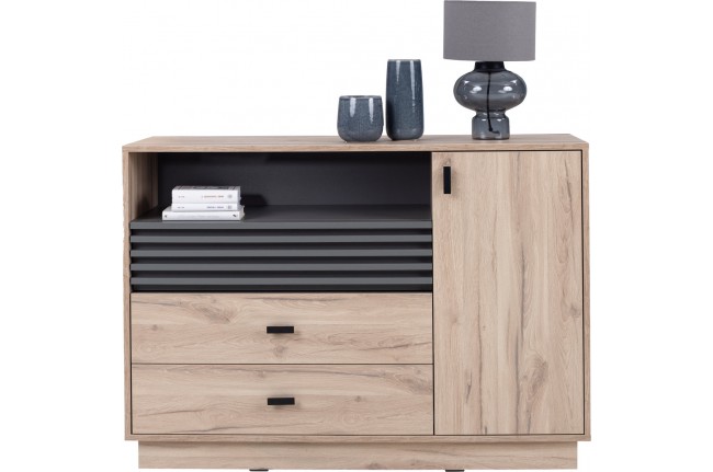 Komoda Allmo 120 cm AL07 Dąb Estana + Antracyt