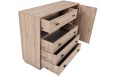Komoda Allmo 135 cm AL17 Dąb Estana + Antracyt