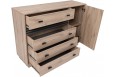 Komoda Allmo 135 cm AL17 Dąb Estana + Antracyt