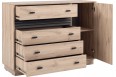 Komoda Allmo 135 cm AL17 Dąb Estana + Antracyt