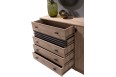 Komoda Allmo 135 cm AL17 Dąb Estana + Antracyt