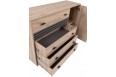 Komoda Allmo 135 cm AL17 Dąb Estana + Antracyt