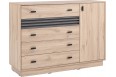 Komoda Allmo 135 cm AL17 Dąb Estana + Antracyt