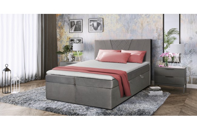 Łóżko tapicerowane Boxspring 160