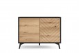 Diamond 2 - zestaw mebli do salonu Dąb Evoke+Czarny
