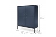 Komoda wysoka salon Mono 104 cm Beż/Granat