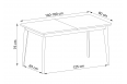 Stół rozkładany Primo 140-180cm Dąb Riviera + Biały