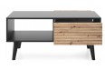 Stolik kawowy Willow 104cm Czarny + Dąb Artisan
