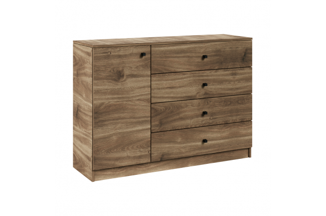 Komoda  Wenix 1D4S 120cm Dąb Brandy Castello