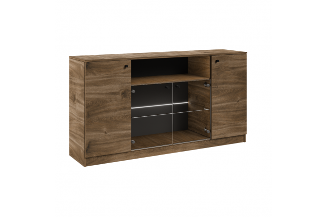 Komoda witryna  Wenix  160cm Dąb Brandy Castello