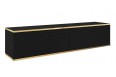 Stolik rtv wiszący Oro 135 cm Czarne Lamele