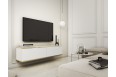 Stolik rtv wiszący Oro 135 cm Biały