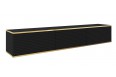 Stolik rtv wiszący Oro 175 cm Czarne Lamele