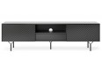 Stolik rtv Raven 180 cm Czarny Grafit