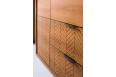 Komoda witryna Fonti F4 158 cm Dąb Karmel